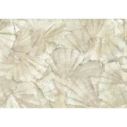 JV Elegáns kagyló mintás bézs vinyl tapéta Teti Beige 70 cm X 10 m