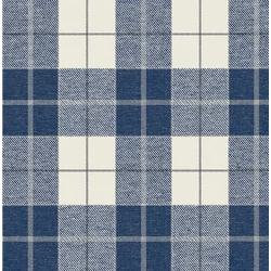 KT-Exclusive Klasszikus kockás kék vlies tapéta Sauvage Creme-Blue 52 cm X 10 m