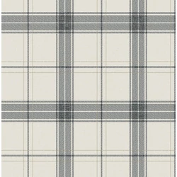 KT-Exclusive Klasszikus kockás bézs-fekete vlies tapéta Sauvage Creme-Black 52 cm X 10 m