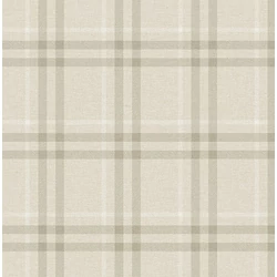 KT-Exclusive Klasszikus kockás bézs vlies tapéta Sauvage Creme Beige 52 cm X 10 m