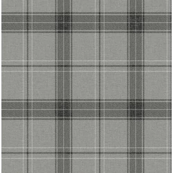 KT-Exclusive Klasszikus kockás szürke-fekete vlies tapéta Sauvage Grey-Black 52 cm X 10 m