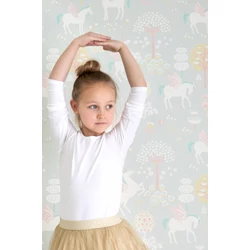 Majvillan Vidám unikornosok szürke vlies gyerek tapéta True Unicorns Grey 53 cm X 10 m