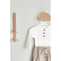 Majvillan Pöttyös szürke vlies gyerek tapéta Dots Grey 53 cm X 10 m