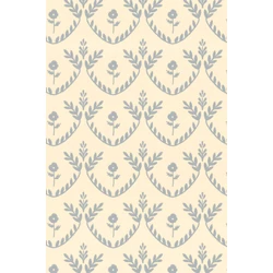 Majvillan Skandináv stílusú virágmintás kék vlies tapéta Bellini Soft Blue 53 cm X 10 m