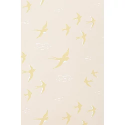 Majvillan Repülő madarak rózsaszín vlies tapéta Follow The Wind Sunny Pink 53 cm X 10 m