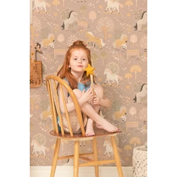 Majvillan Vidám pónis barnás lila vlies gyerek tapéta My Sweet Old Lilac 53 cm X 10 m