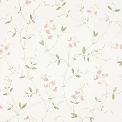 Sandberg Romantikus virágindás rózsaszín vlies tapéta Sanna Light Pink 53 cm X 10 m