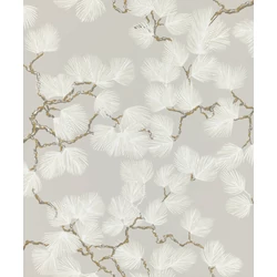 Sandberg Fenyő mintás modern szürke vlies tapéta Pine Gray 53 cm X 10 m