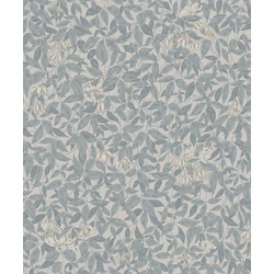 Sandberg Klematisz mintás vintage világoskék vlies tapéta Linnea Misty Blue 53 cm X 10 m