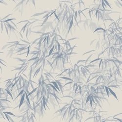 Sandberg Bambusz mintás modern kék vlies tapéta Jon Indigo Blue 53 cm X 10 m