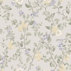 Sandberg Skandináv birsalma mintás lila vlies tapéta Kvitten Lilac 53 cm X 10 m