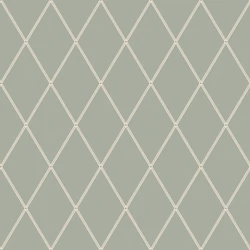 Sandberg Klasszikus rácsos zöld vlies tapéta Gabriel Green 53 cm X 10 m