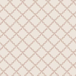 Sandberg Klasszikus rácsmintás terrakotta vlies tapéta Trellis Terracotta 53 cm X 10 m