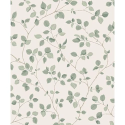 Sandberg Levélmintás zöld vlies tapéta Bokskog Garden Green 53 cm X 10 m
