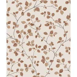 Sandberg Levélmintás terrakotta vlies tapéta Bokskog Terracotta 53 cm X 10 m