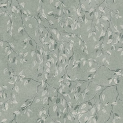 Sandberg Levélmintás zöld vlies tapéta Lise Forest Green 53 cm X 10 m