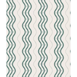 Sandberg Hullámos zöld vlies tapéta Ben Emerald 53 cm X 10 m