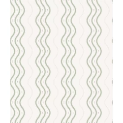 Sandberg Hullámos zöld vlies tapéta Ben Garden Green 53 cm X 10 m