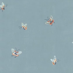 Sandberg Lepke mintás kék vlies tapéta Butterflies Misty Blue 53 cm X 10 m