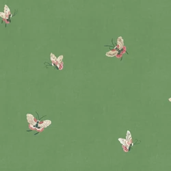 Sandberg Lepke mintás zöld vlies tapéta Butterflies Green 53 cm X 10 m