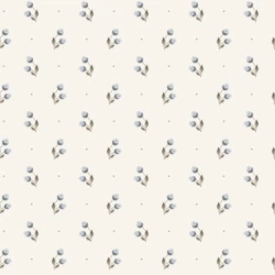 Sandberg Apró virágos skandináv kék vlies tapéta Siv Misty Blue 53 cm X 10 m