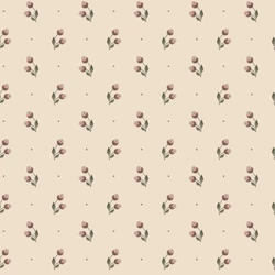 Sandberg Apró virágos skandináv bordó vlies tapéta Siv Burgundy 53 cm X 10 m