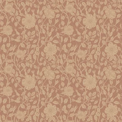 Sandberg Vadrózsás romantikus terrakotta vlies tapéta Anton Terracotta 53 cm X 10 m