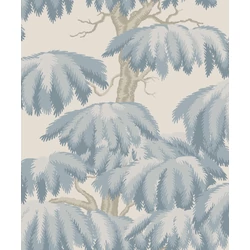 Sandberg Elegáns cédrusfás világoskék vlies tapéta Alba Light Blue 53 cm X 10 m