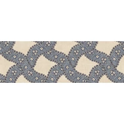 Sandberg Szövet hatású rács mintás kék vlies tapéta Annie Blue 53 cm X 10 m