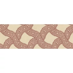 Sandberg Szövet hatású rács mintás piros vlies tapéta Annie Red 53 cm X 10 m