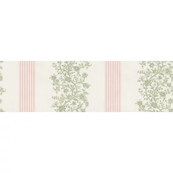 Sandberg Virágfüzéres vintage csíkos rózsaszín vlies tapéta Natalie Pink 53 cm X 10 m