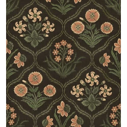 Sandberg Skandináv botanikai mintás fekete vlies tapéta Rosa Charcoal 50 cm X 10 m