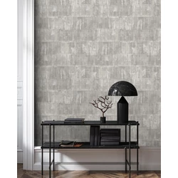 Sketchtwenty3 Geometriai mintás rusztikus szürke vlies tapéta Alcazar Platinum 53 cm X 10 m