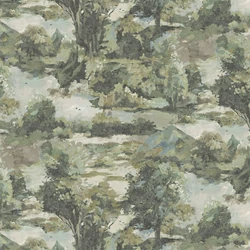 Sketchtwenty3 Fákat ábrázoló zöld vlies tapéta Alpine Whisper Evergreen 70 cm X 10 m