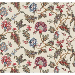 York Virág mintás elegáns piros-bézs vlies tapéta Monroe Cherry 137,16 cm X 8,22 m