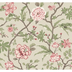 York Virág indás rózsaszín vlies tapéta Courtyard Botanical tapéta Pink 68,58 cm X 8,22 m