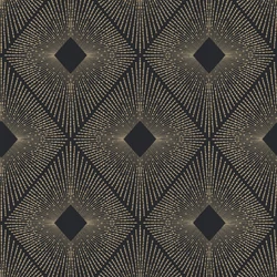 York Elegáns geometrikus fekere-arany vlies tapéta Harlowe Black/Gold 52,83 cm X 10 m