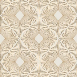 York Elegáns geometrikus fehér-arany vlies tapéta Harlowe White/Gold 52,83 cm X 10 m