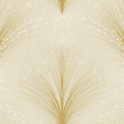 York Metál fényes modern bézs vlies tapéta Papyrus Plume Beige 68,58 cm X 8,22 m