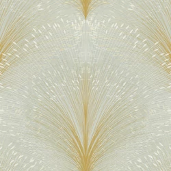 York Metál fényes modern zöld vlies tapéta Papyrus Plume Sage 68,58 cm X 8,22 m