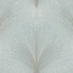 York Metál fényes modern kék vlies tapéta Papyrus Plume Sky 68,58 cm X 8,22 m