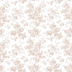 York Romantikus virágmintás rózsaszín-fehér vlies tapéta Anemone Toile Blush 52 cm X 10 m