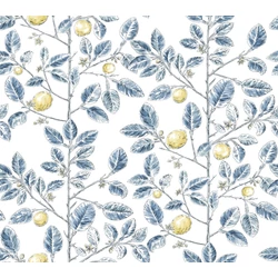 York Monokróm citromfás kék vlies tapéta Limoncello Toile Blue 68,58 cm X 8,22 m
