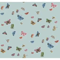 York Bájos pillangós világoskék vlies tapéta finom arany részletekkel Butterfly House Light Blue 68,58 cm X 8,22 m