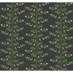 York Kúszó levelek fekete-zöld vlies tapéta arany részletekkel Climbing Vine Black 68,58 cm X 8,22 m