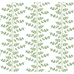 York Kúszó levelek fehér-zöld vlies tapéta arany részletekkel Climbing Vine White & Blue 68,58 cm X 8,22 m