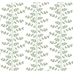 York Kúszó levelek fehér-zöld vlies tapéta arany részletekkel Climbing Vine White & Gold 68,58 cm X 8,22 m