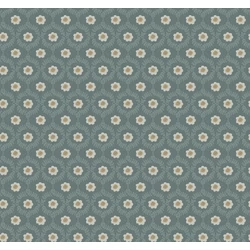 York Apró virág mintás pöttyös zöld-arany vlies tapéta Emma Slate 68,58 cm X 8,22 m