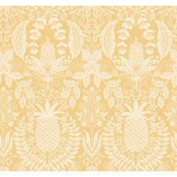 York Ananászos damaszk mintás sárga vlies tapéta Pineapple Damask Yellow 68,58 cm X 8,22 m