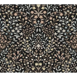 York Vadvirágos fekete vlies tapéta Garden Terrace Black/Neutral 68,58 cm X 8,23 m
